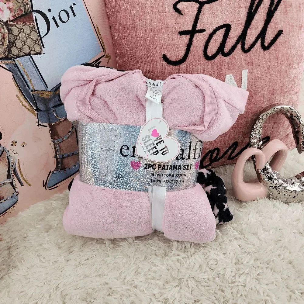 NWT EMF & ALF 2 Pieces pajama set plush top & pants 3XL